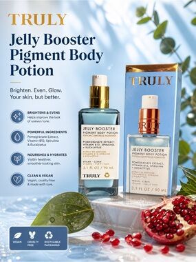 NIB! Truly Jelly Booster Pigment Body Potion 90ml